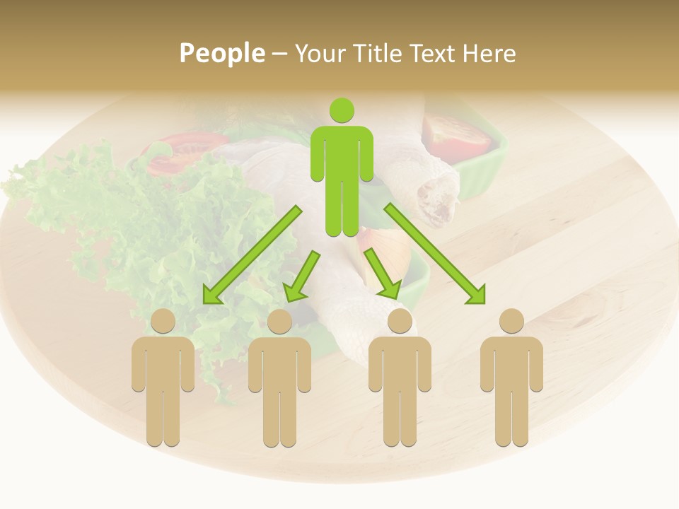 Muscle Lettuce Background PowerPoint Template