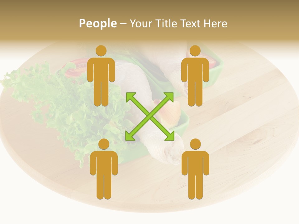 Muscle Lettuce Background PowerPoint Template