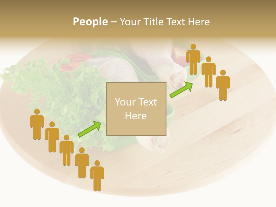 Muscle Lettuce Background PowerPoint Template