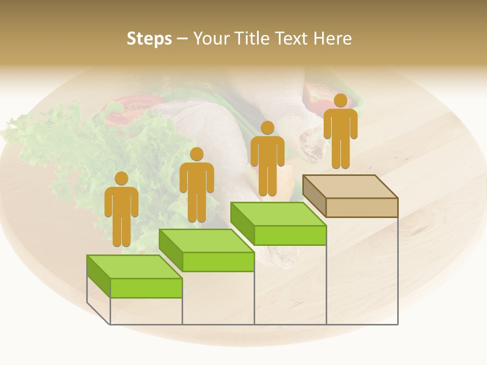 Muscle Lettuce Background PowerPoint Template