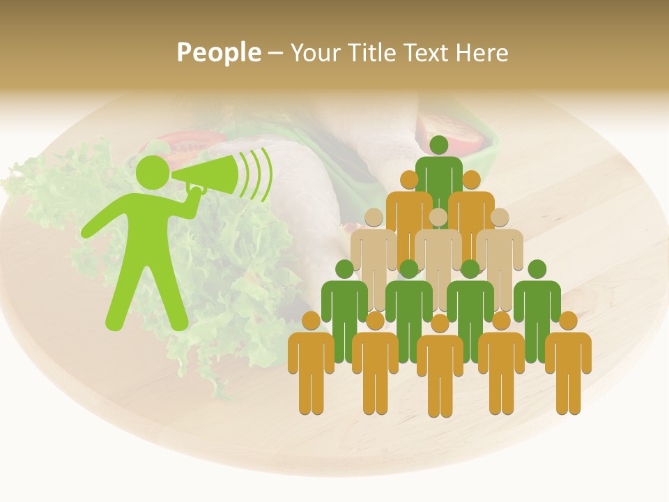 Muscle Lettuce Background PowerPoint Template