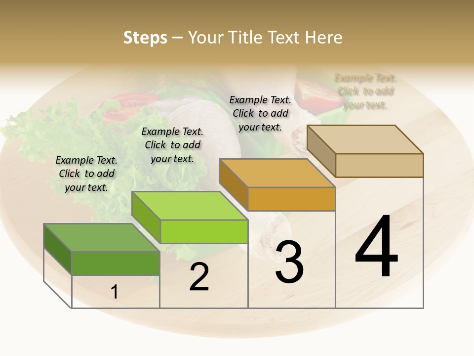 Muscle Lettuce Background PowerPoint Template