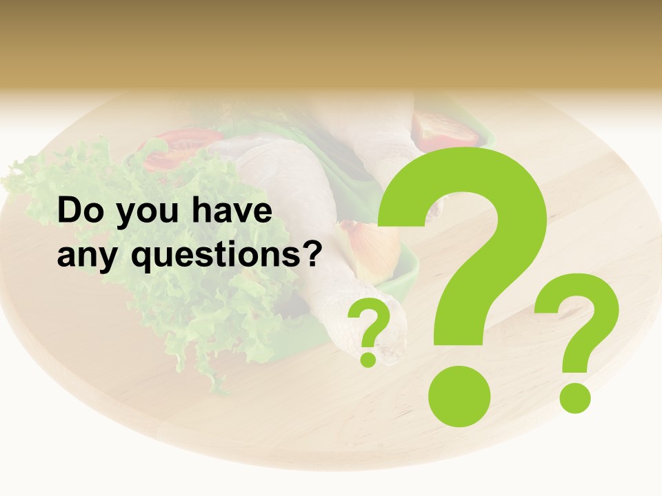 Muscle Lettuce Background PowerPoint Template