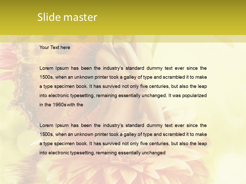 Seasonal Garden Flower PowerPoint Template