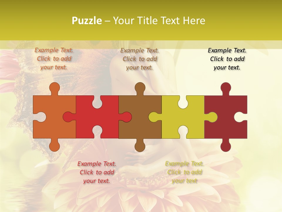 Seasonal Garden Flower PowerPoint Template