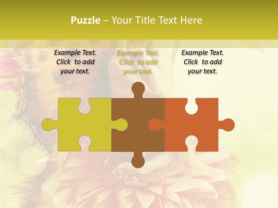 Seasonal Garden Flower PowerPoint Template