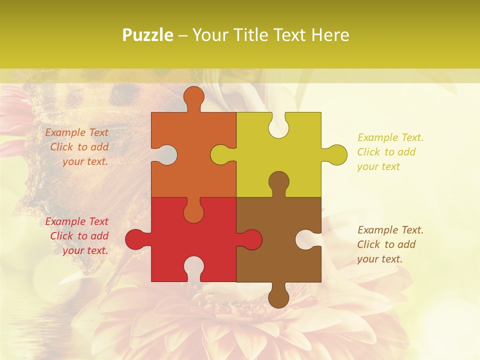 Seasonal Garden Flower PowerPoint Template