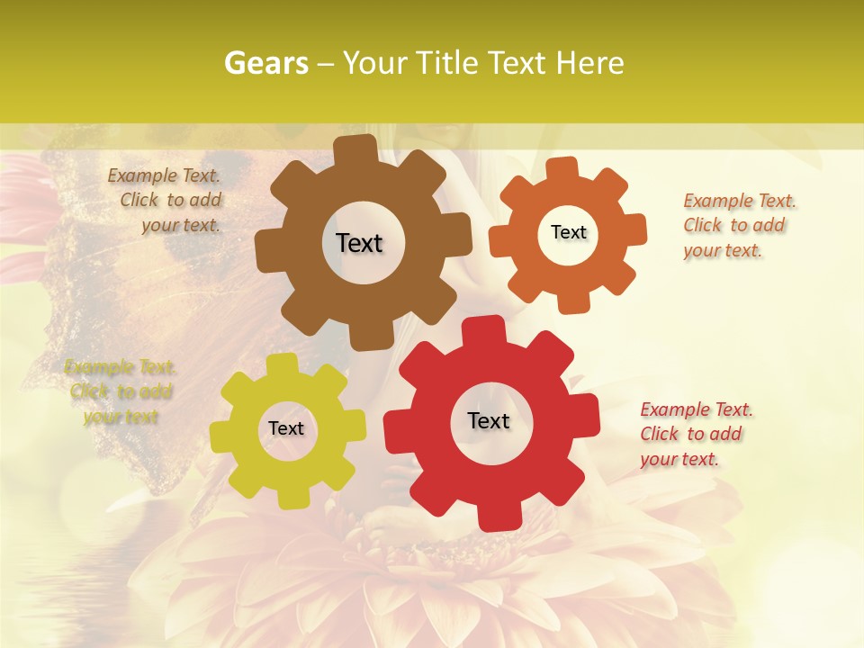 Seasonal Garden Flower PowerPoint Template