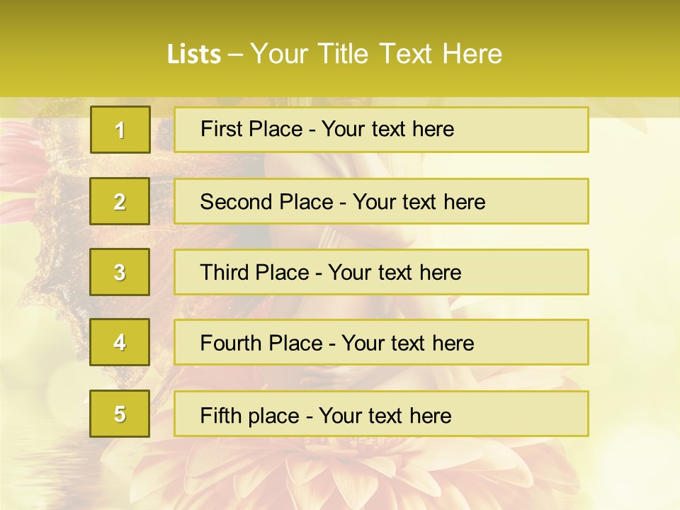 Seasonal Garden Flower PowerPoint Template