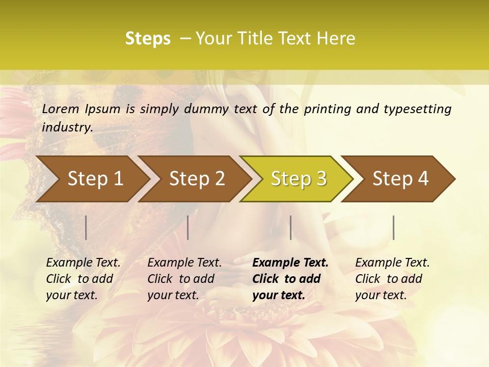 Seasonal Garden Flower PowerPoint Template