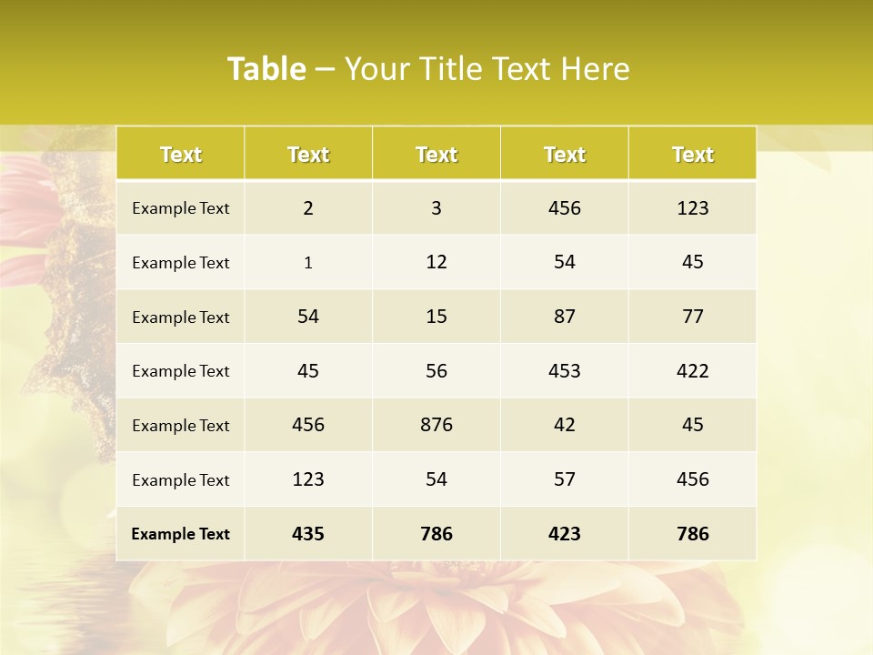 Seasonal Garden Flower PowerPoint Template
