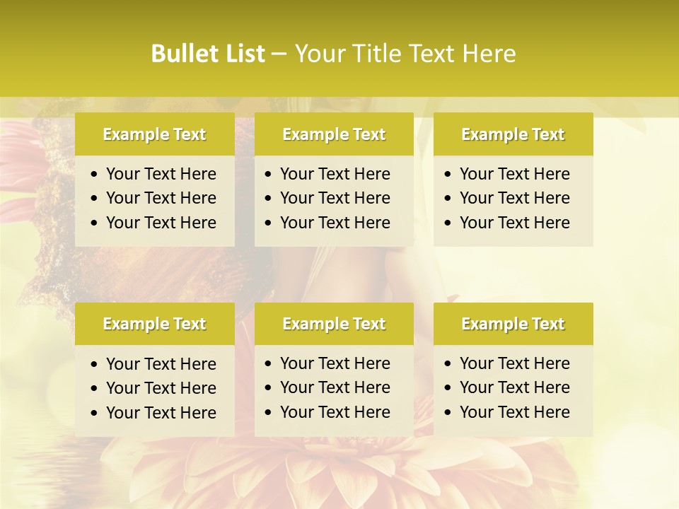 Seasonal Garden Flower PowerPoint Template