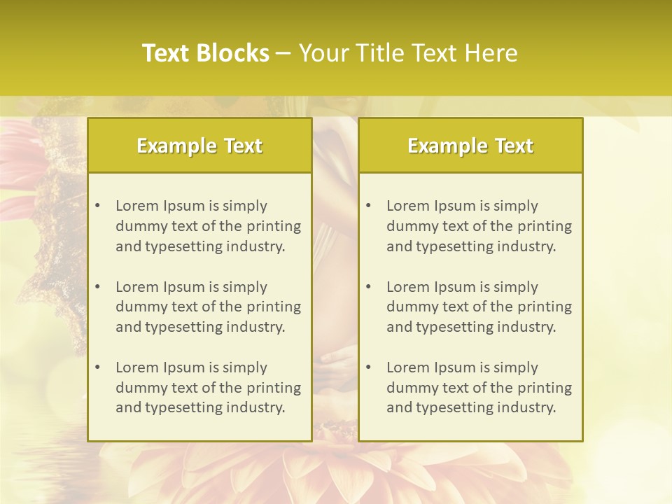Seasonal Garden Flower PowerPoint Template