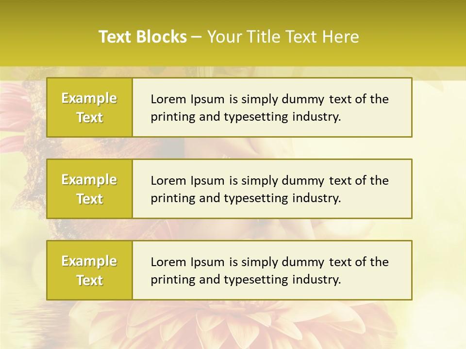 Seasonal Garden Flower PowerPoint Template
