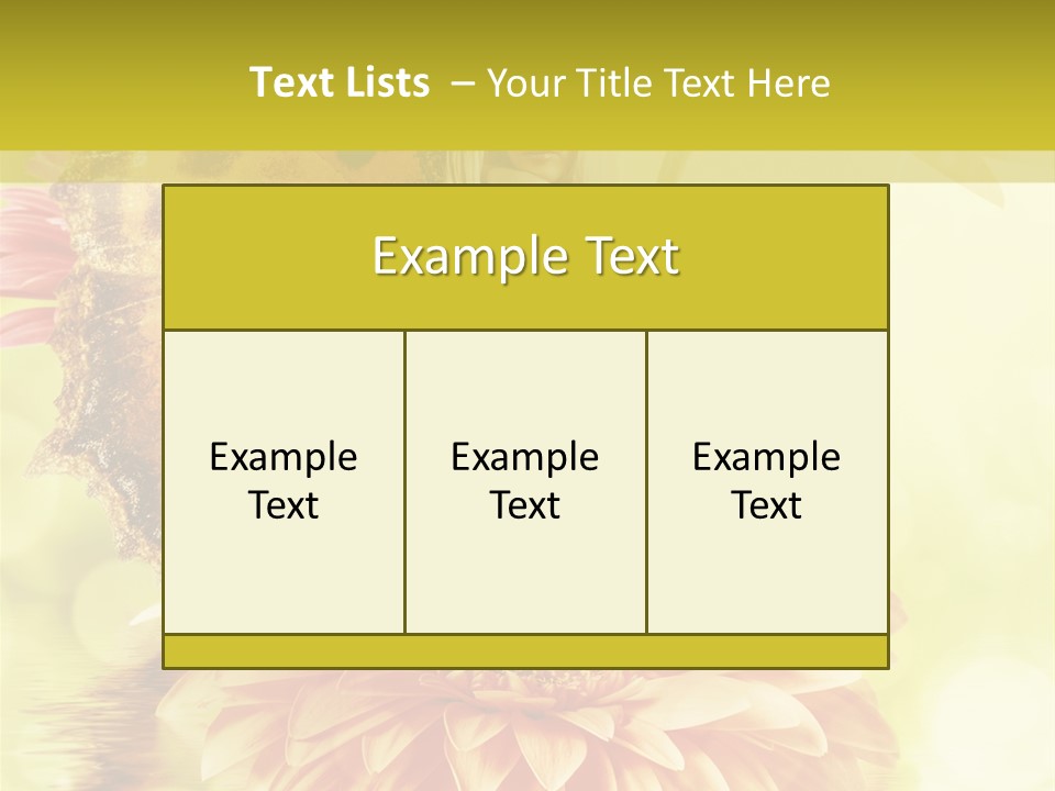 Seasonal Garden Flower PowerPoint Template