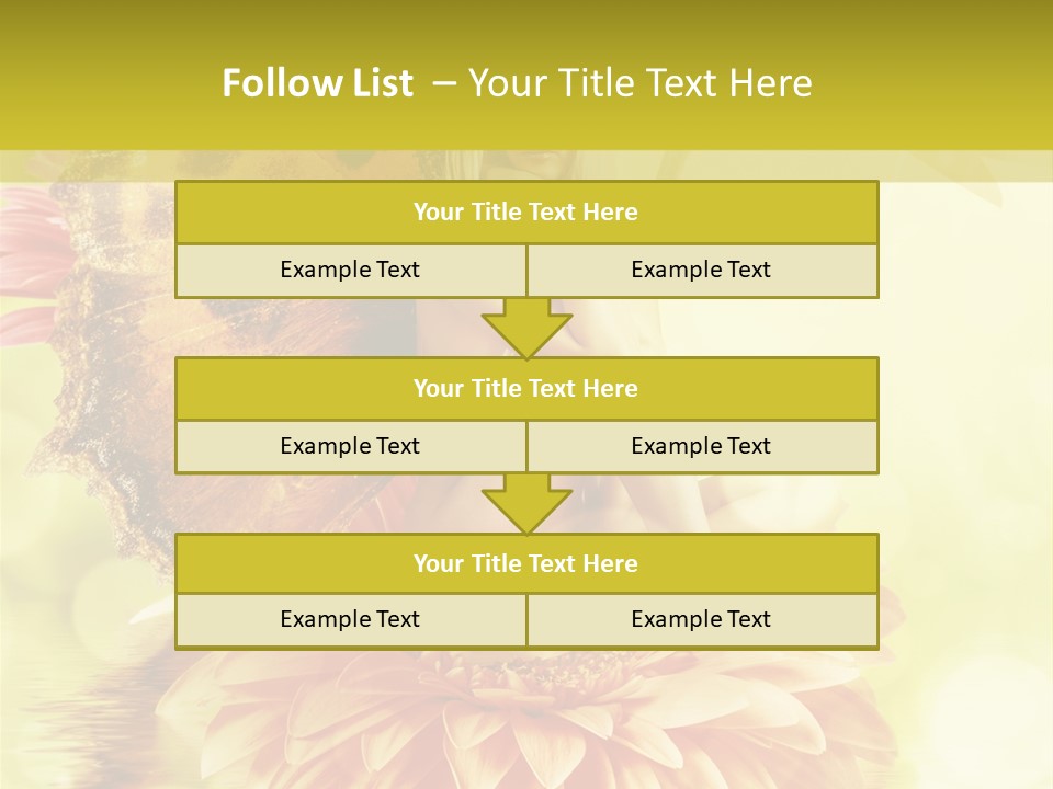 Seasonal Garden Flower PowerPoint Template
