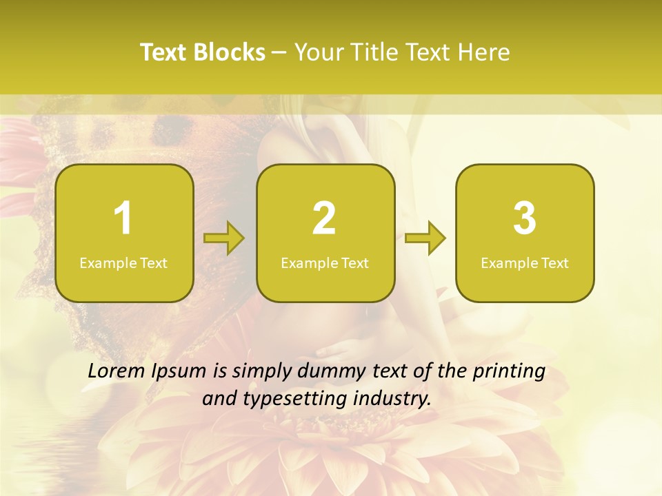 Seasonal Garden Flower PowerPoint Template