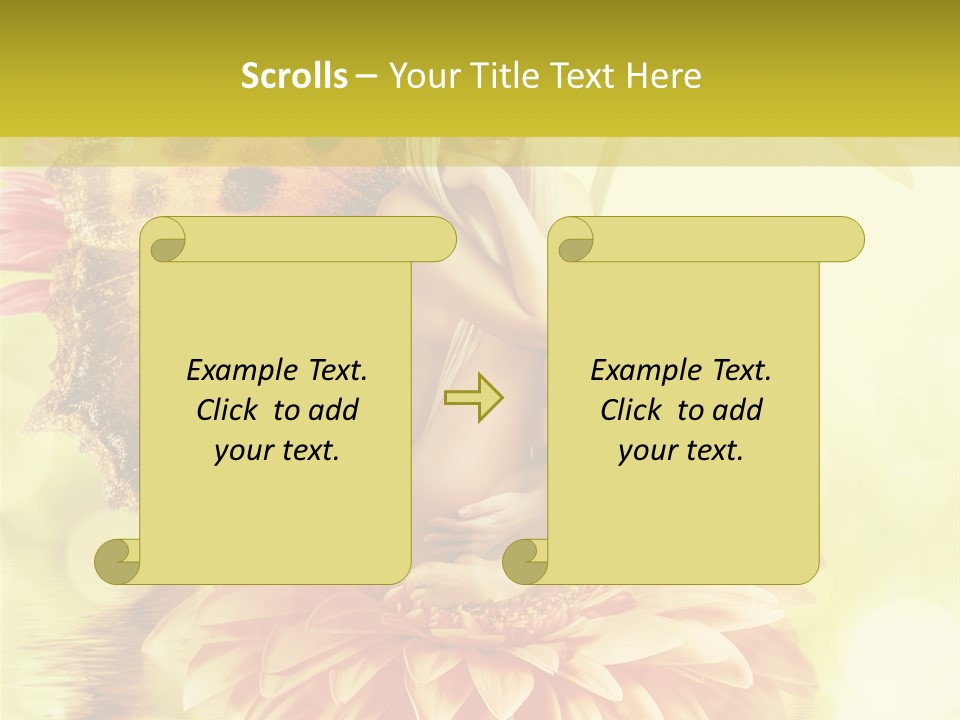 Seasonal Garden Flower PowerPoint Template