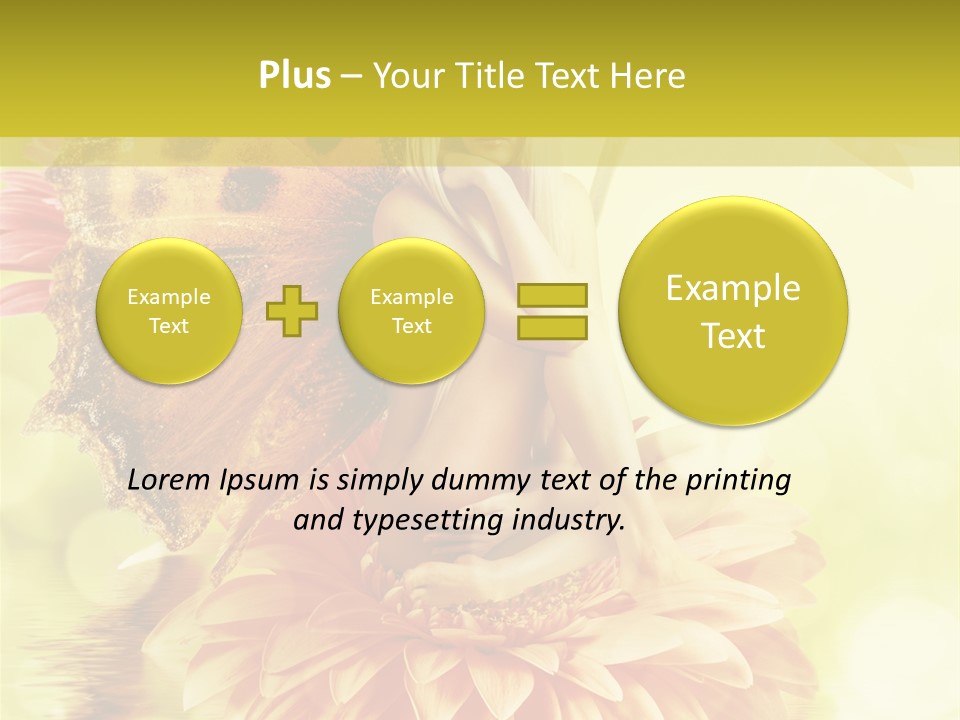 Seasonal Garden Flower PowerPoint Template
