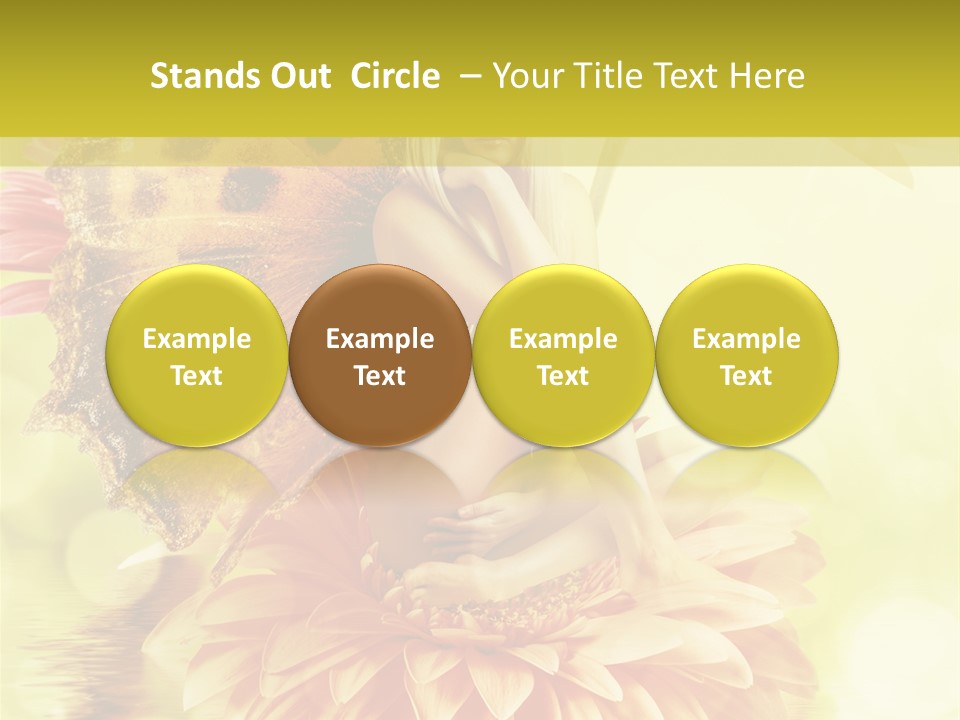 Seasonal Garden Flower PowerPoint Template