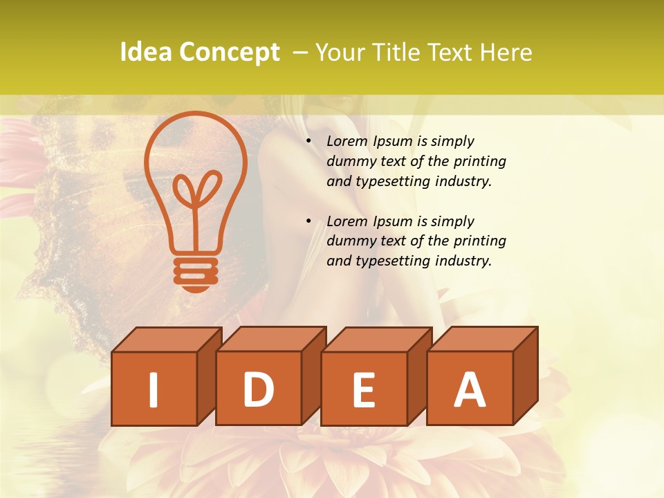 Seasonal Garden Flower PowerPoint Template