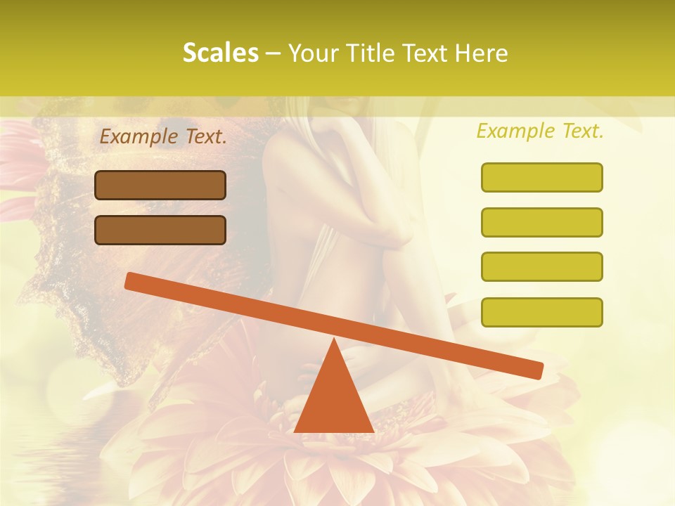 Seasonal Garden Flower PowerPoint Template