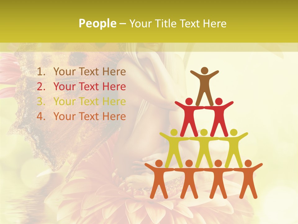 Seasonal Garden Flower PowerPoint Template