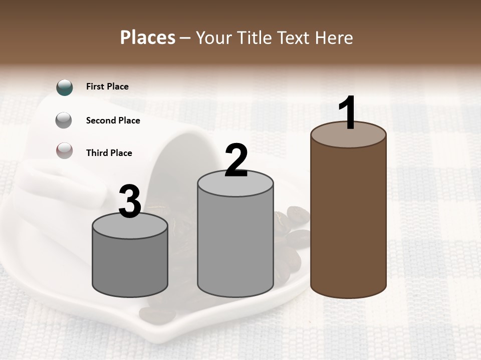 Pattern Beverage Cup PowerPoint Template