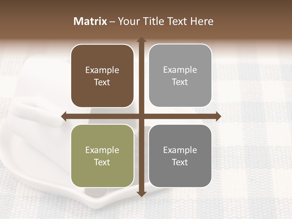 Pattern Beverage Cup PowerPoint Template