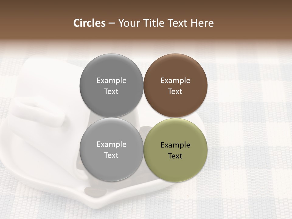 Pattern Beverage Cup PowerPoint Template