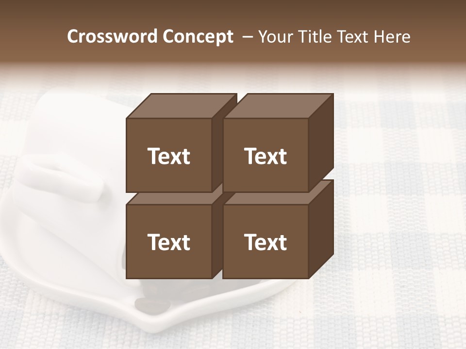 Pattern Beverage Cup PowerPoint Template