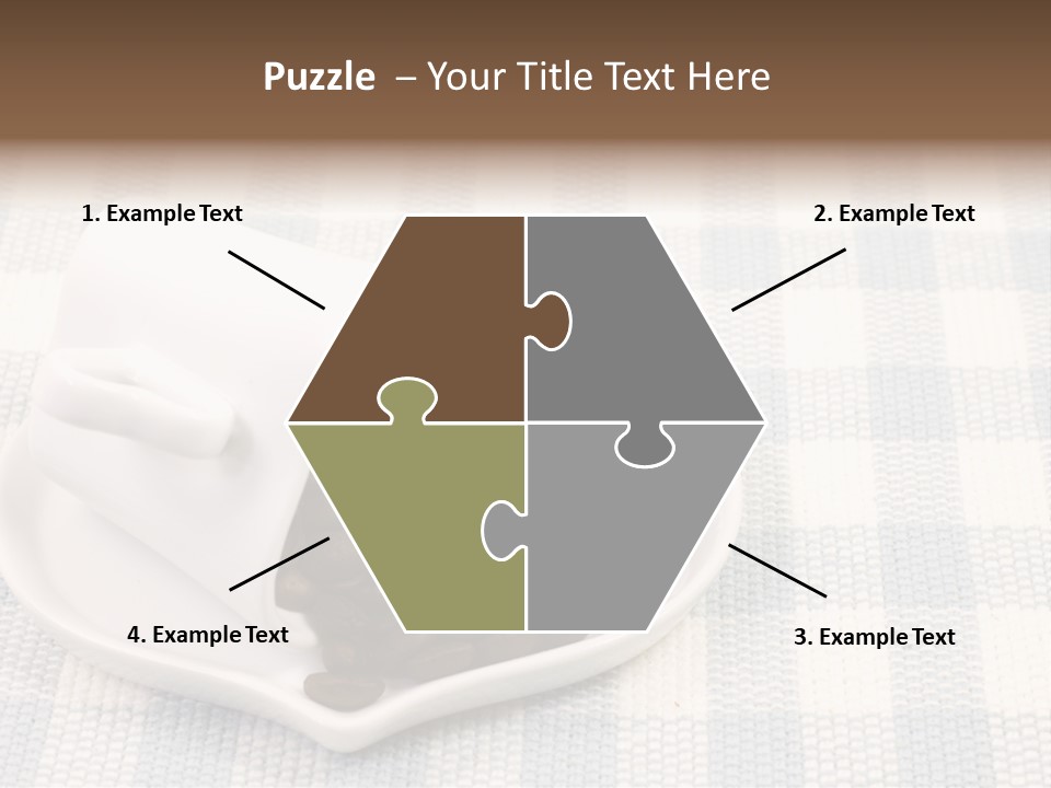 Pattern Beverage Cup PowerPoint Template