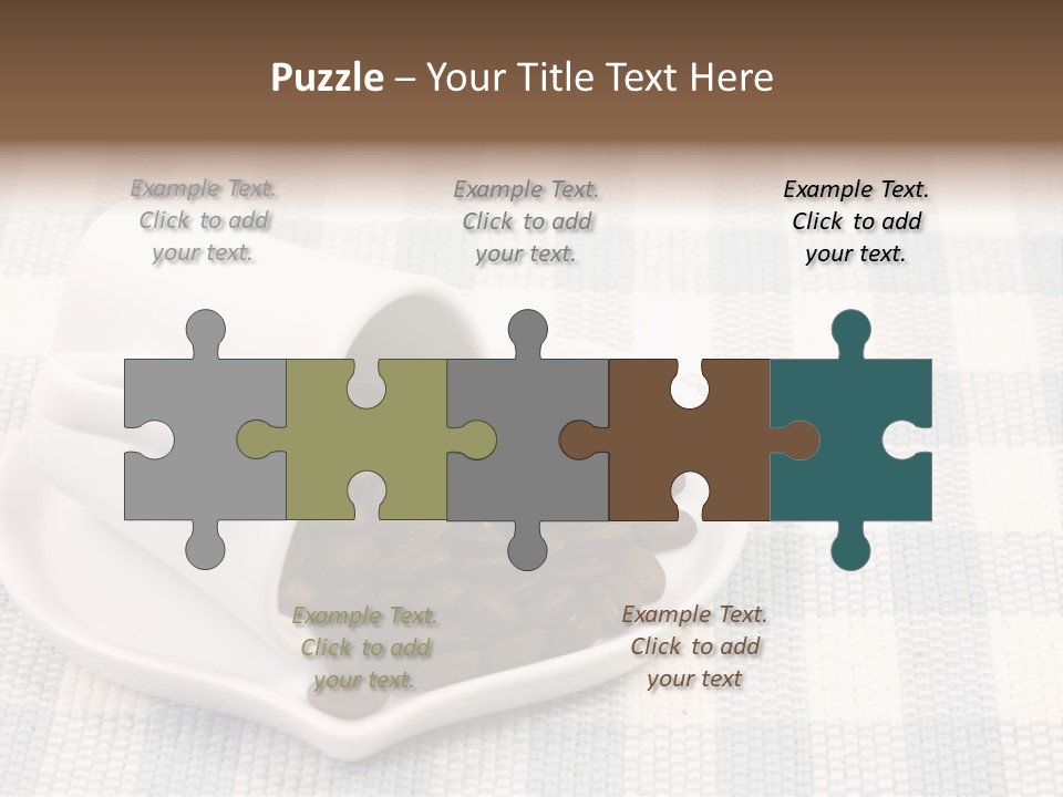 Pattern Beverage Cup PowerPoint Template