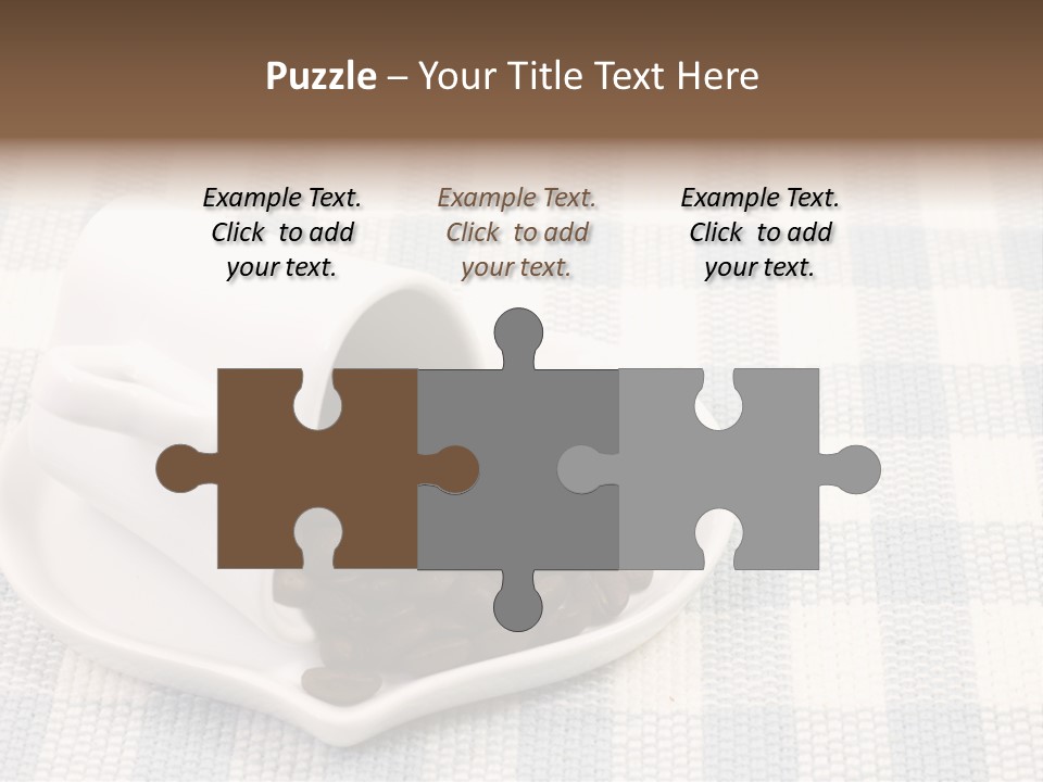 Pattern Beverage Cup PowerPoint Template