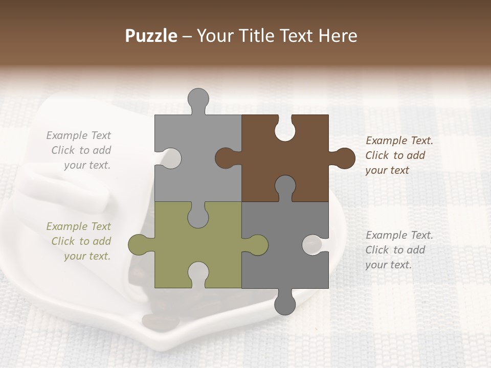 Pattern Beverage Cup PowerPoint Template