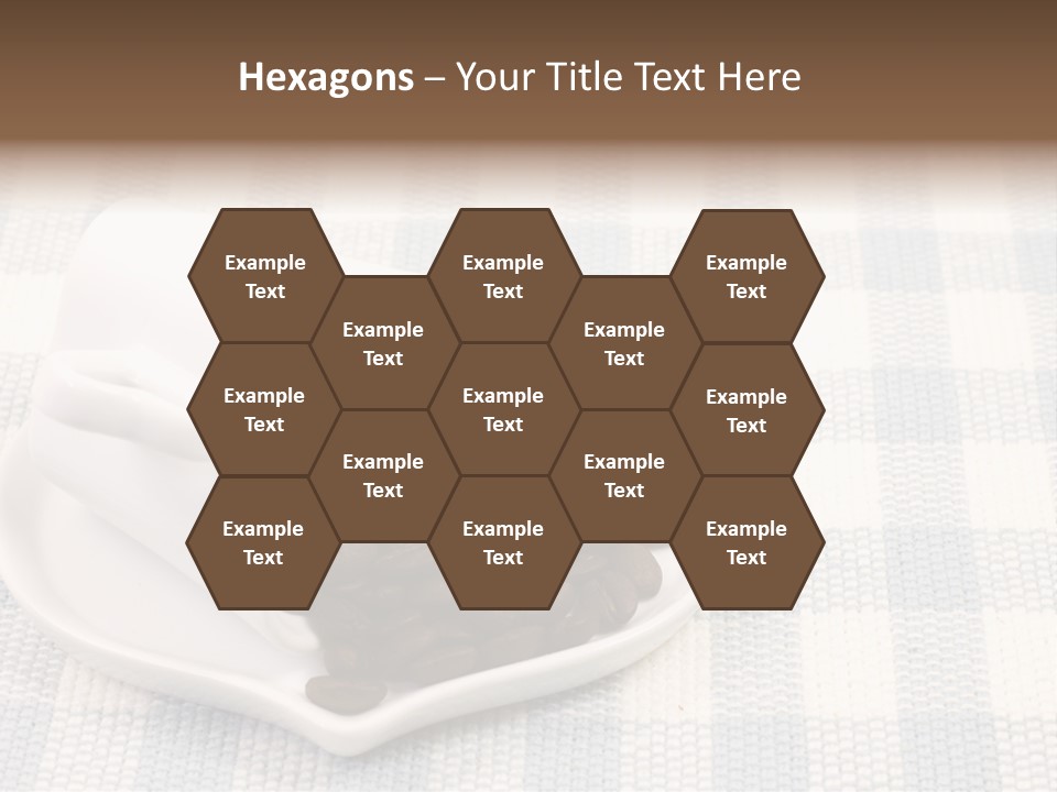 Pattern Beverage Cup PowerPoint Template