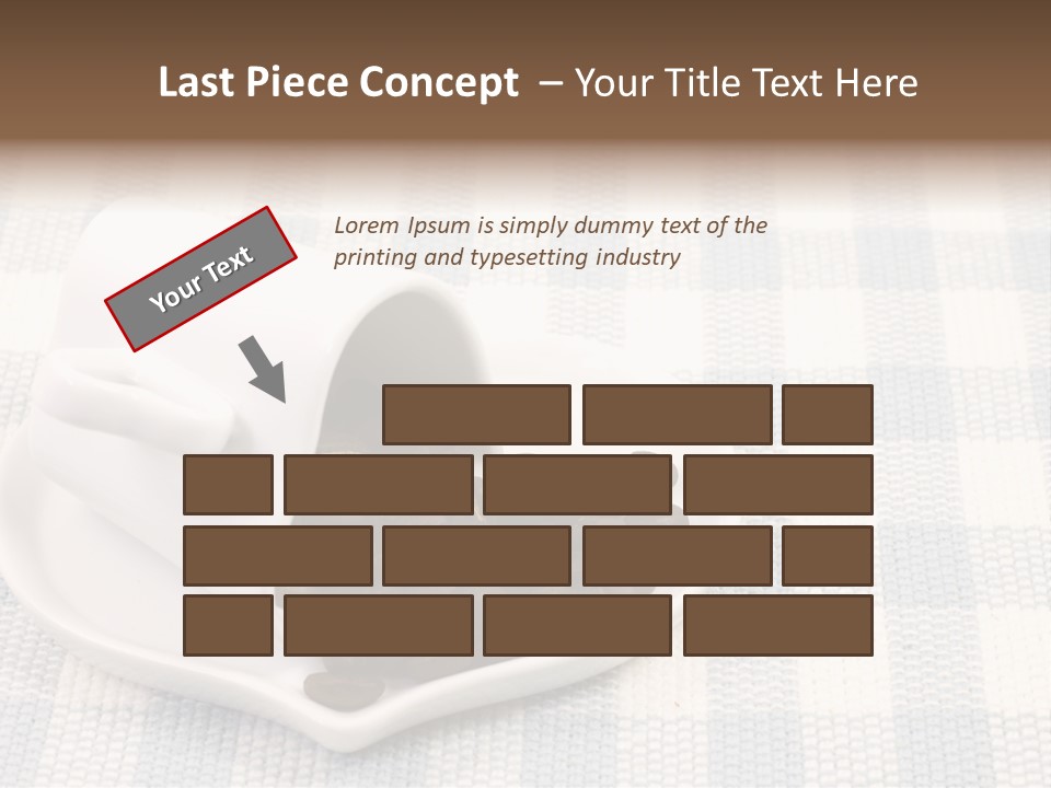 Pattern Beverage Cup PowerPoint Template