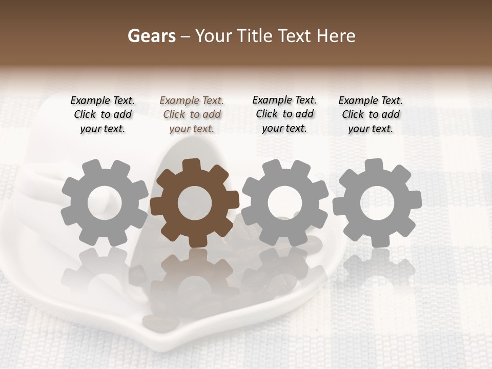 Pattern Beverage Cup PowerPoint Template