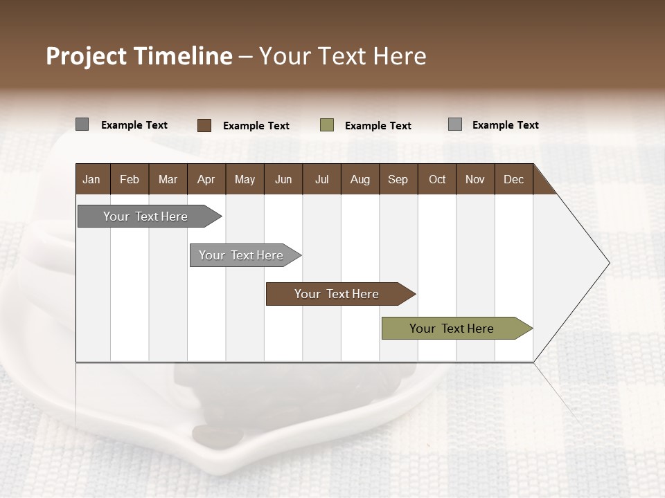 Pattern Beverage Cup PowerPoint Template