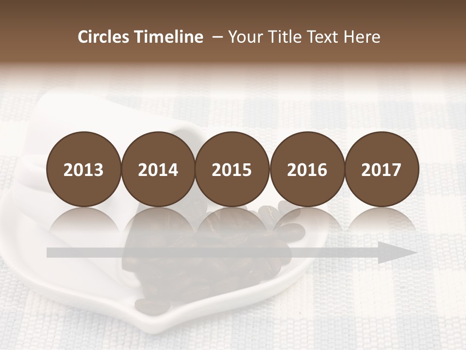 Pattern Beverage Cup PowerPoint Template