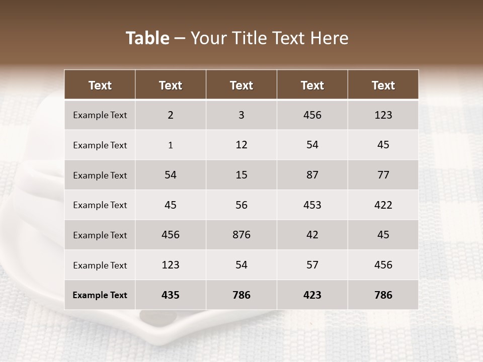 Pattern Beverage Cup PowerPoint Template