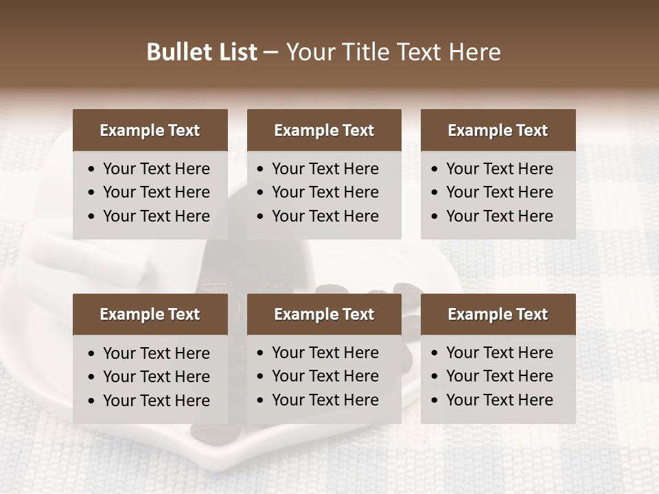 Pattern Beverage Cup PowerPoint Template