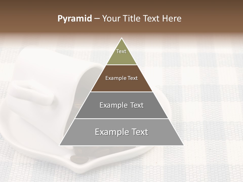 Pattern Beverage Cup PowerPoint Template