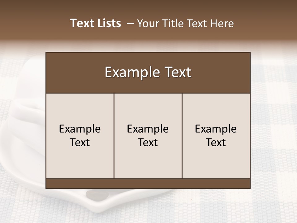 Pattern Beverage Cup PowerPoint Template