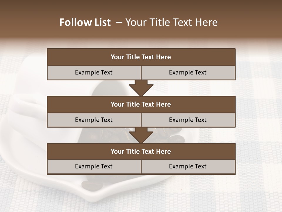 Pattern Beverage Cup PowerPoint Template