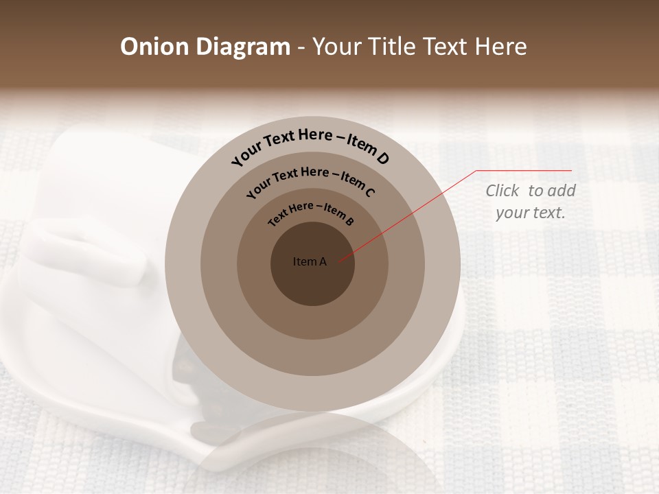 Pattern Beverage Cup PowerPoint Template