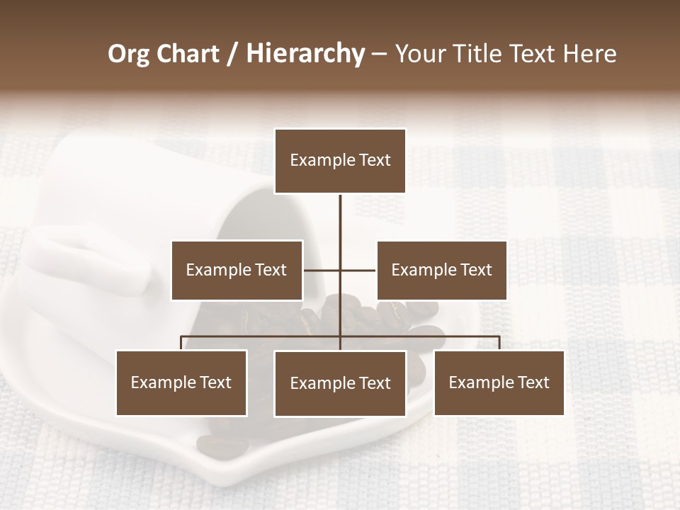 Pattern Beverage Cup PowerPoint Template