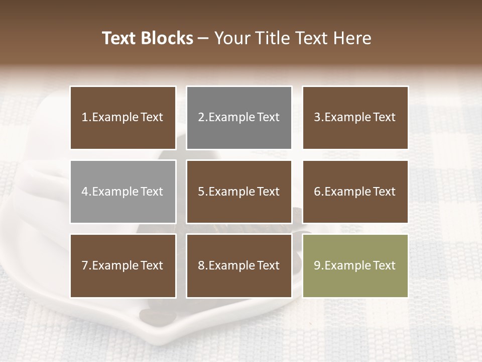 Pattern Beverage Cup PowerPoint Template