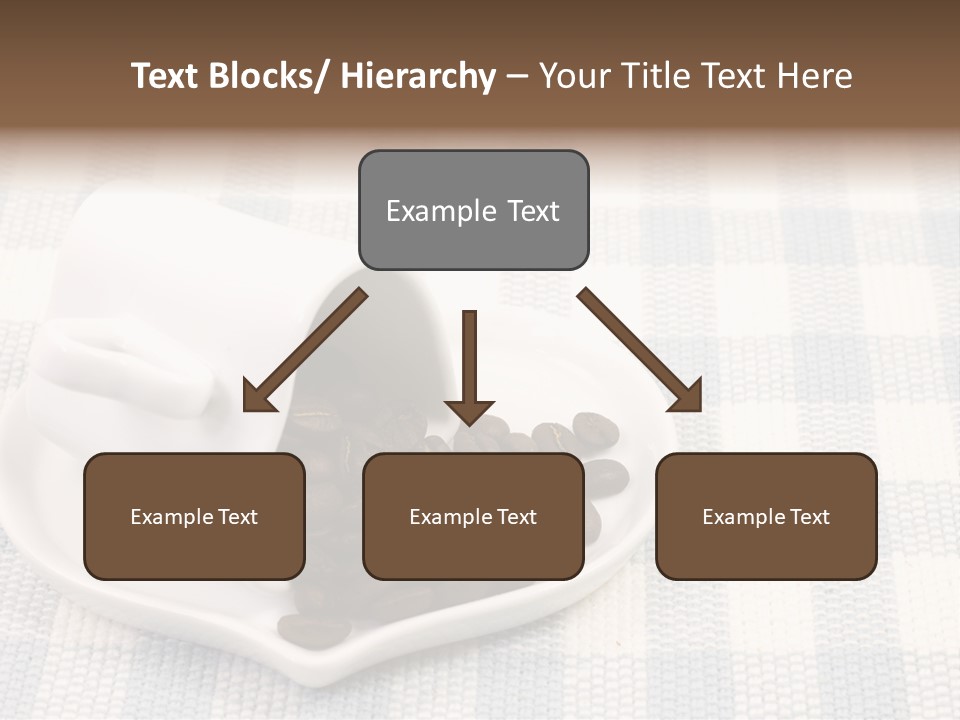 Pattern Beverage Cup PowerPoint Template