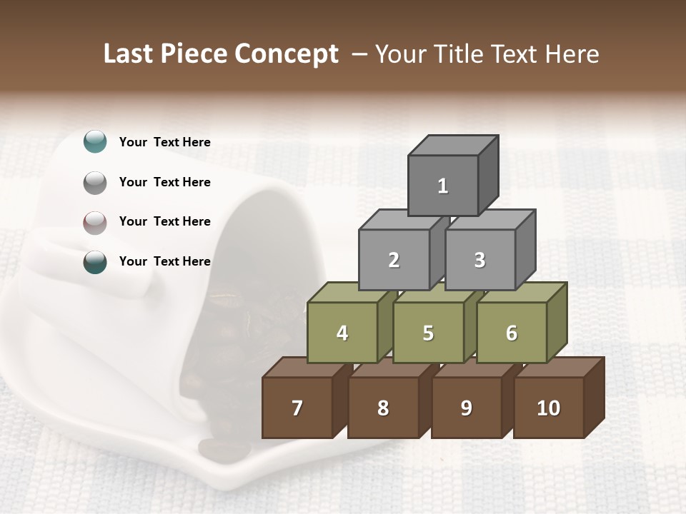 Pattern Beverage Cup PowerPoint Template